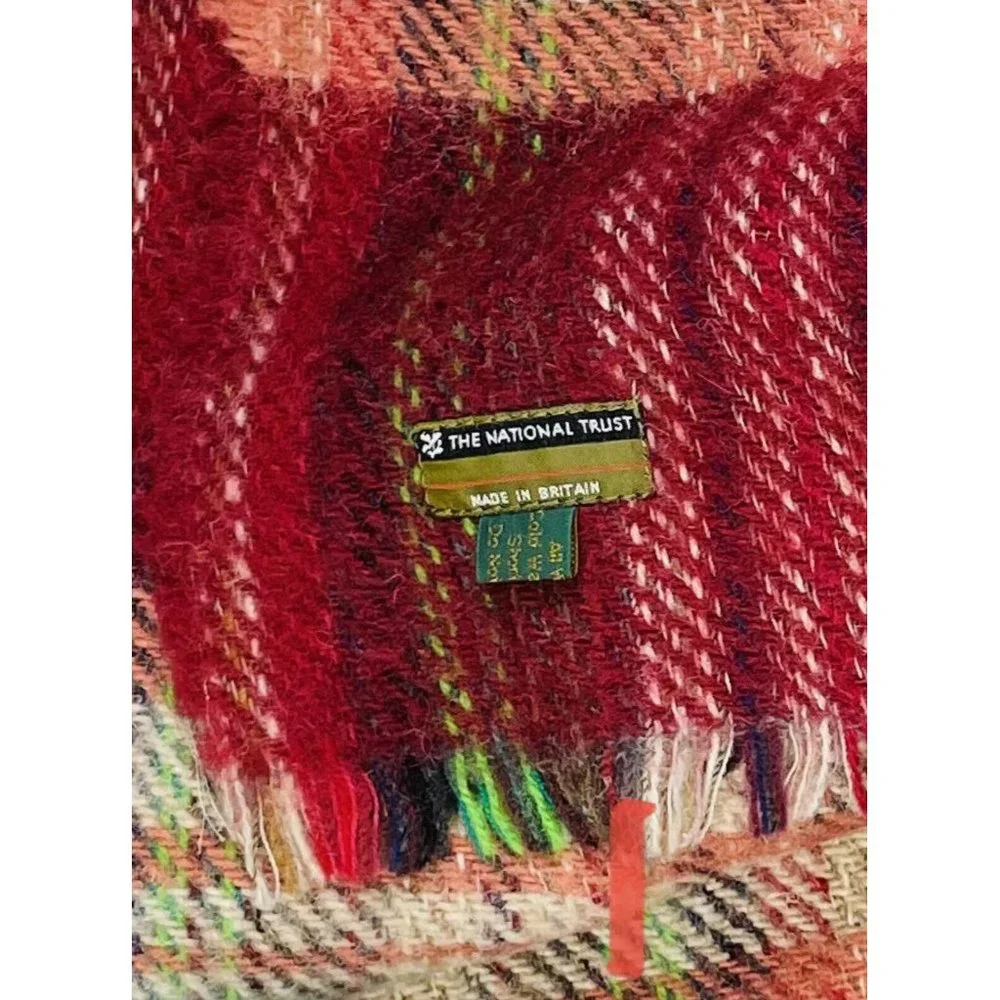 National Trust United Kingdom 100% Wool Blanket Lap Throw 46